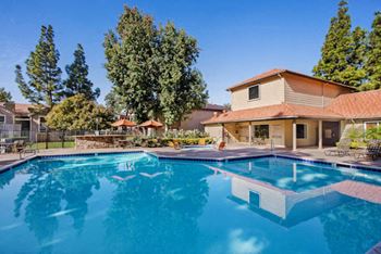 Swimming pool view  at Citrine Hills, Ontario, CA